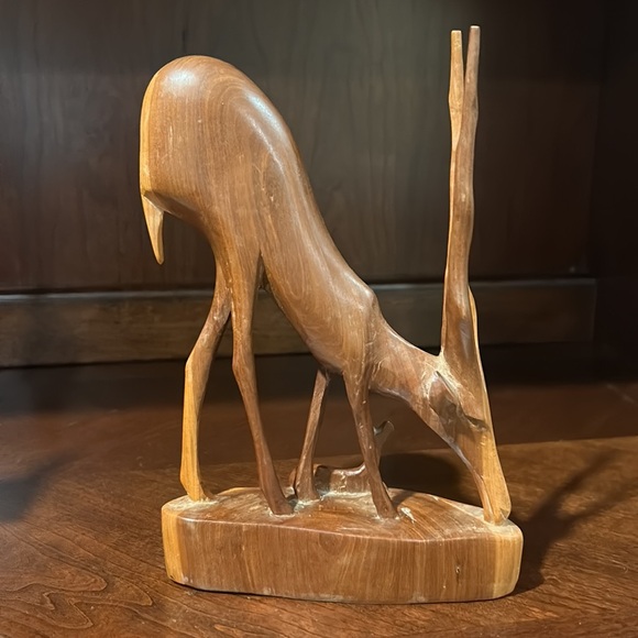 Vintage Carved Wooden Set of Antelope - Picture 5 of 17